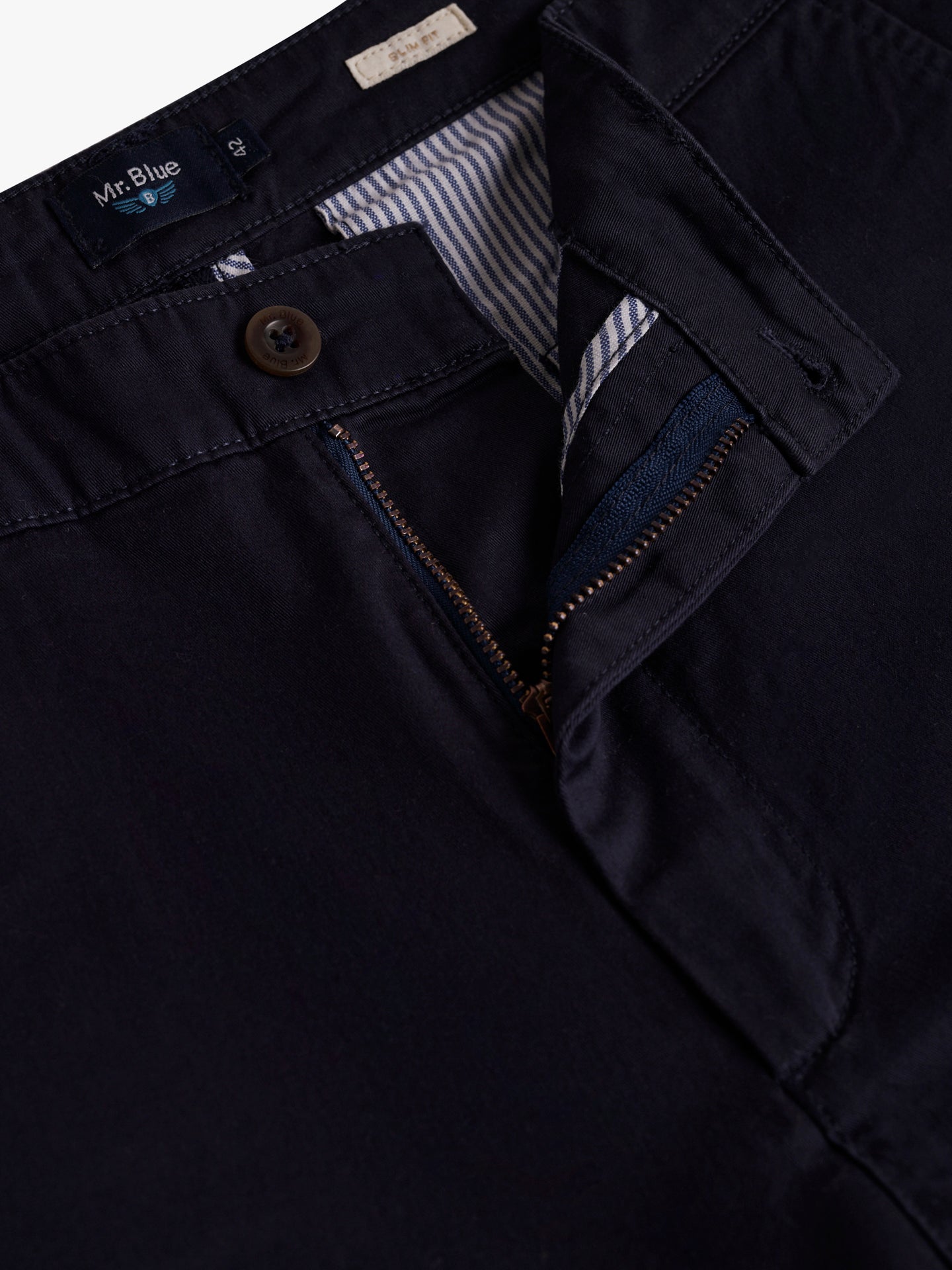 Calções Slim Fit Azuis Mr. Blue