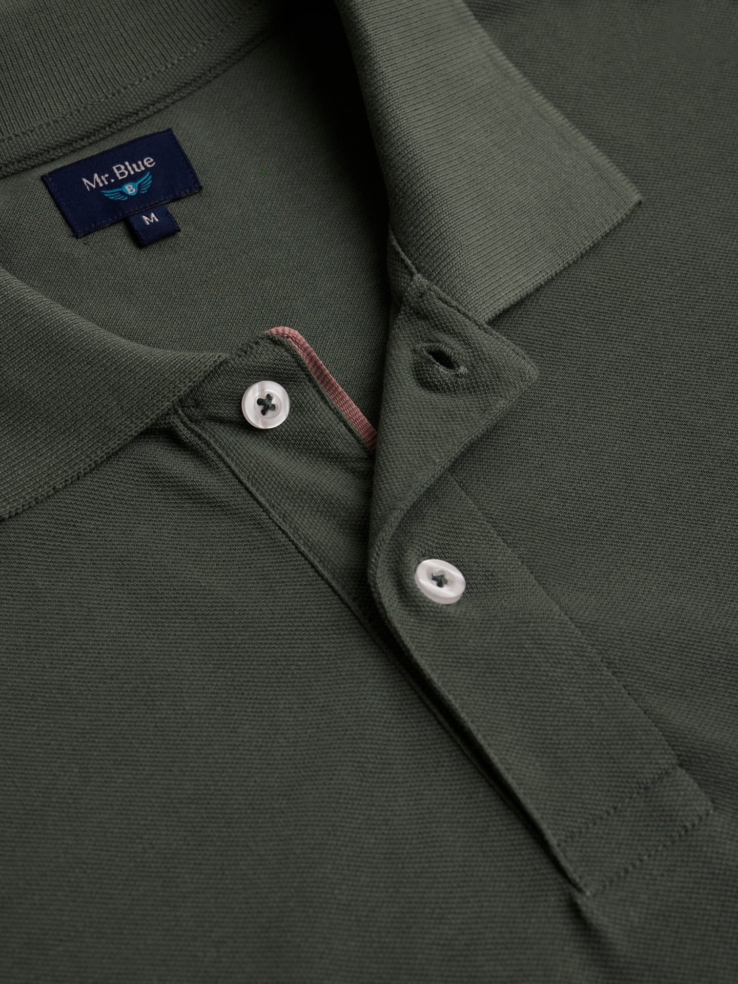 Polo Regular Fit Piquet Verde Mr. Blue