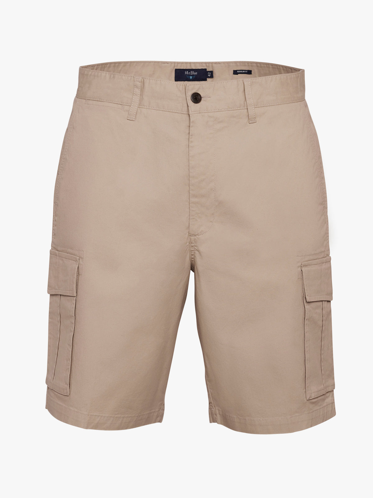 Regular Fit Beige Mr. Blue Shorts