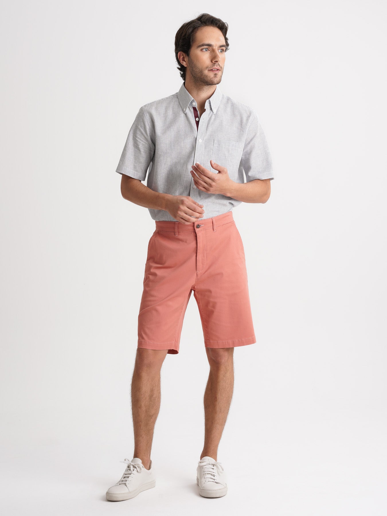 Regular Fit Pink Mr. Blue Shorts