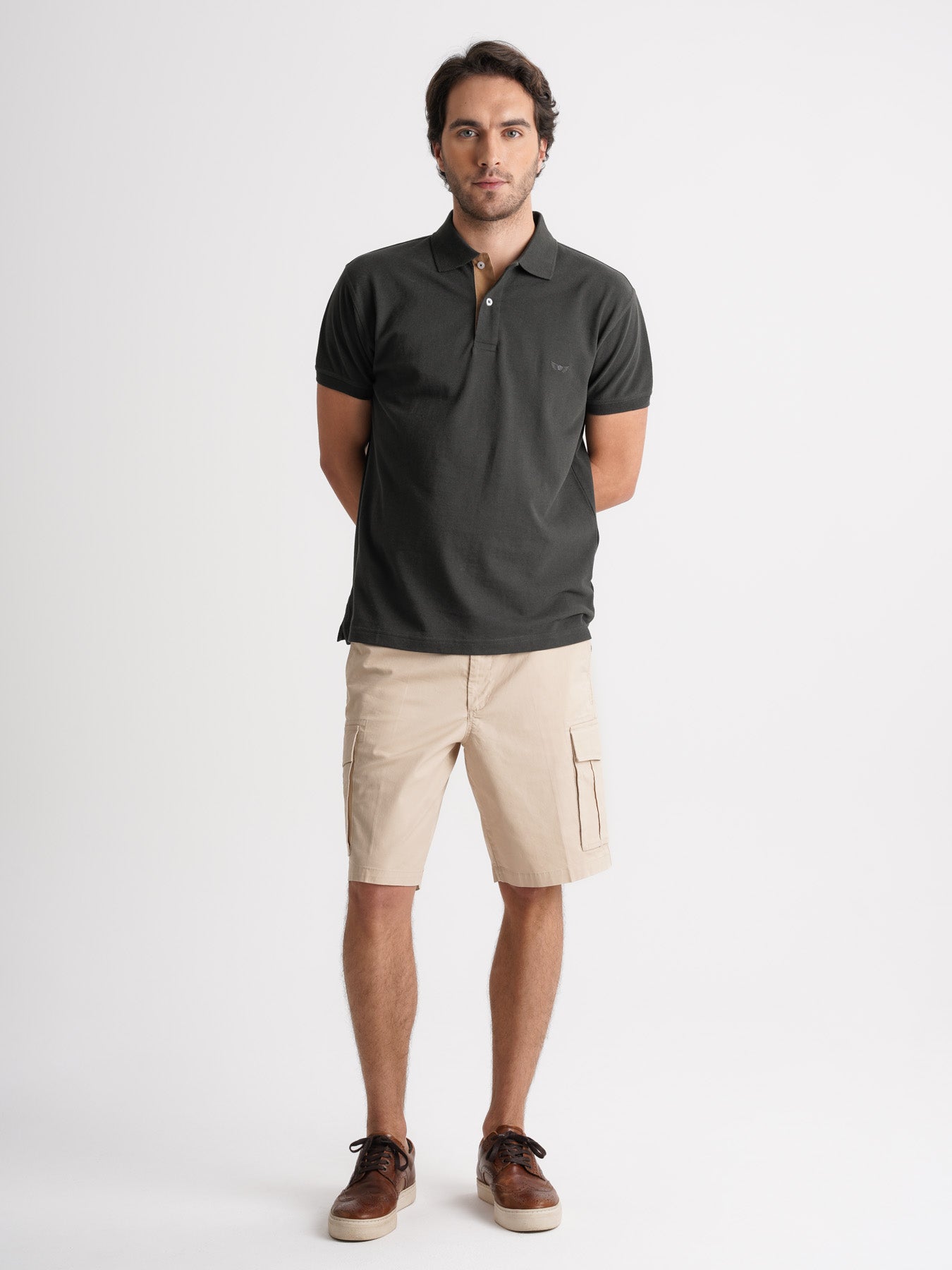 Mr. Blue Regular Fit Piquet Gray Polo Shirt