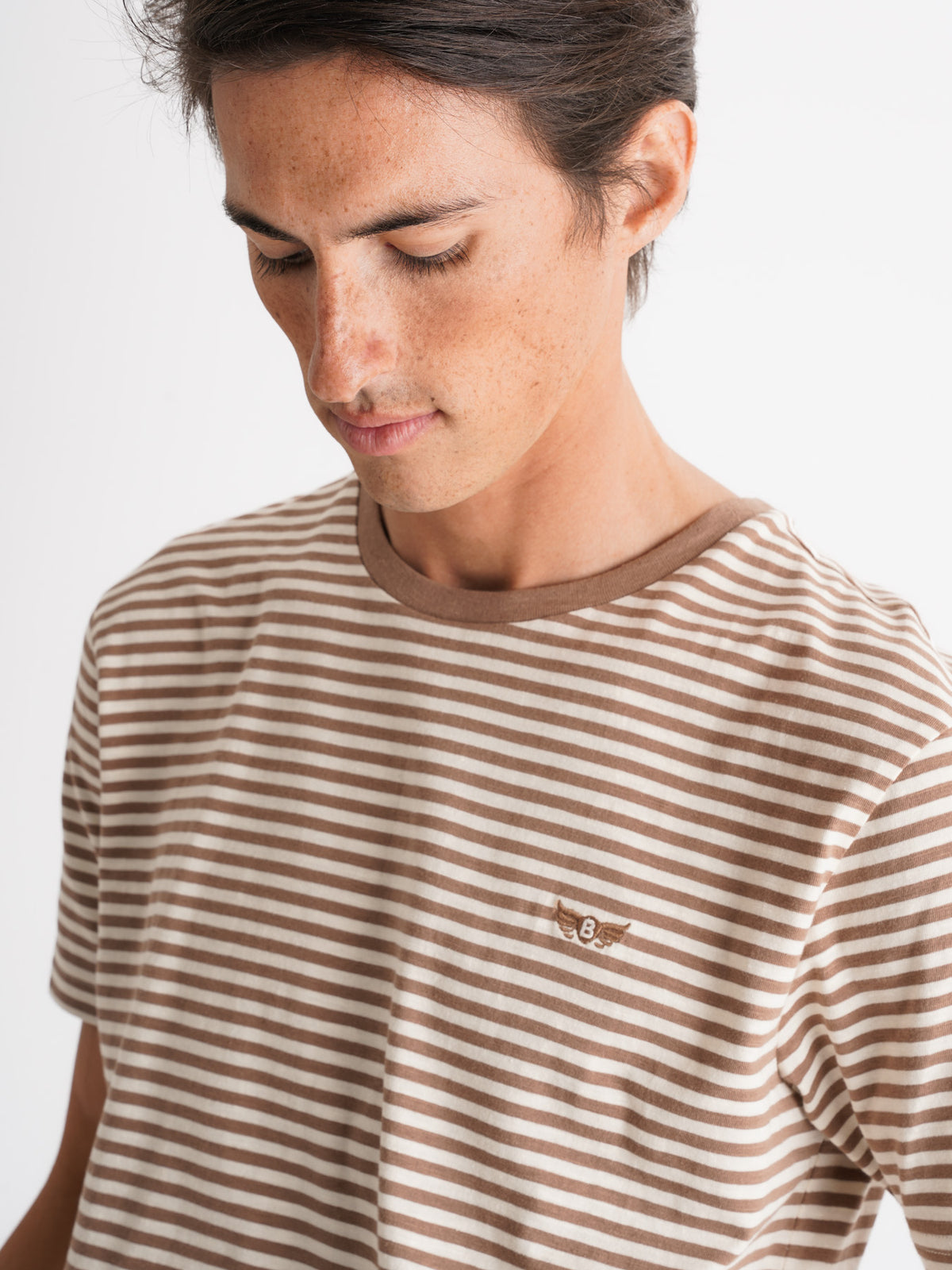Camiseta Mr. Blue 100% Algodón Marrón