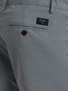 Calças Chinos Slim Fit Twill Verdes Mr. Blue