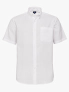 Camisa Regular Fit Linho Branca Mr. Blue