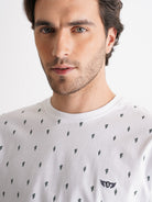 Camiseta Mr. Blue 100% Algodón Blanco