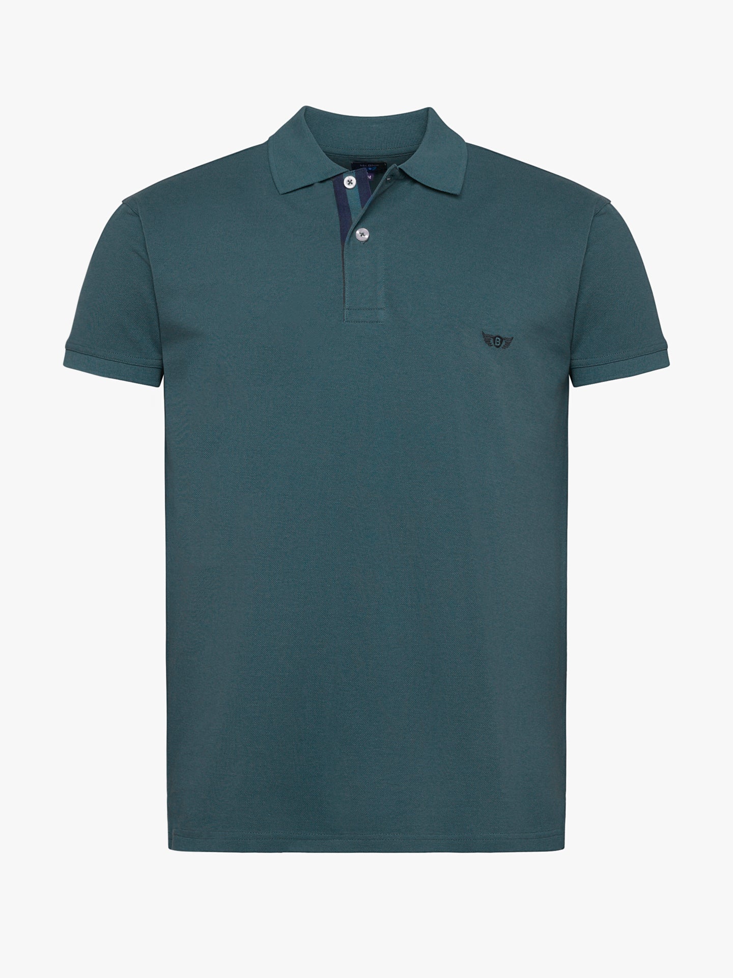 Polo Regular Fit Piquet Azul Mr. Blue