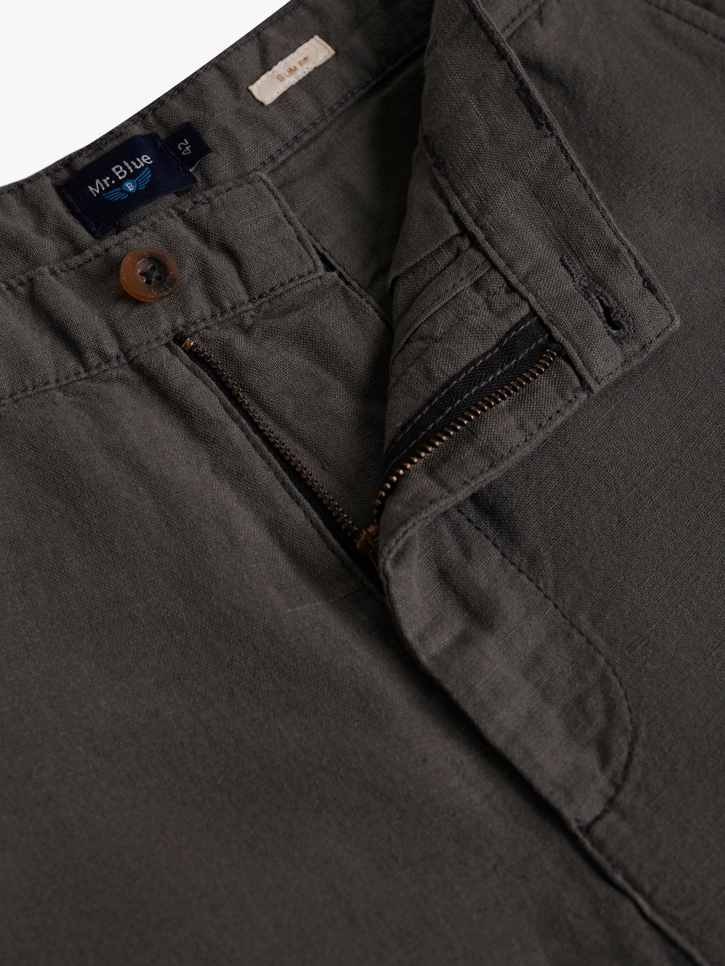 Mr. Blue Green Slim Fit Shorts